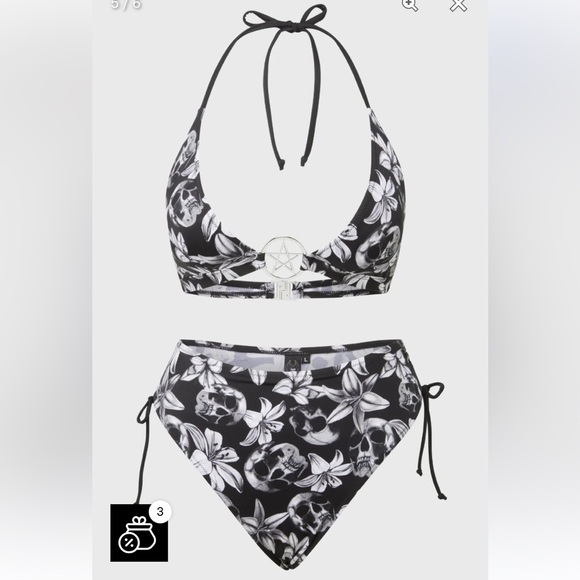 🏷️ BNWT KILLSTAR HARLETTE’S REVENGE BIKINI~XS - Picture 3 of 6